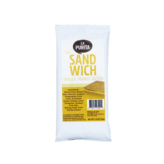 Sandwich Cookies- Vanilla Filled With Peanut Butter Stuffed, And Gluten Free (6 PACK)
