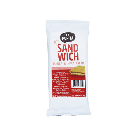 Sandwich Cookies- Nut Butter filled With Vanilla, Maca Cream, And Gluten-Free (6 PACK)