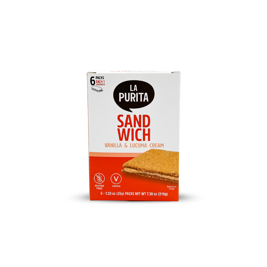 Sandwich Cookies- Nut Butter Filled With Vanilla, Lucuma Cream And Gluten-Free (6 PACK)