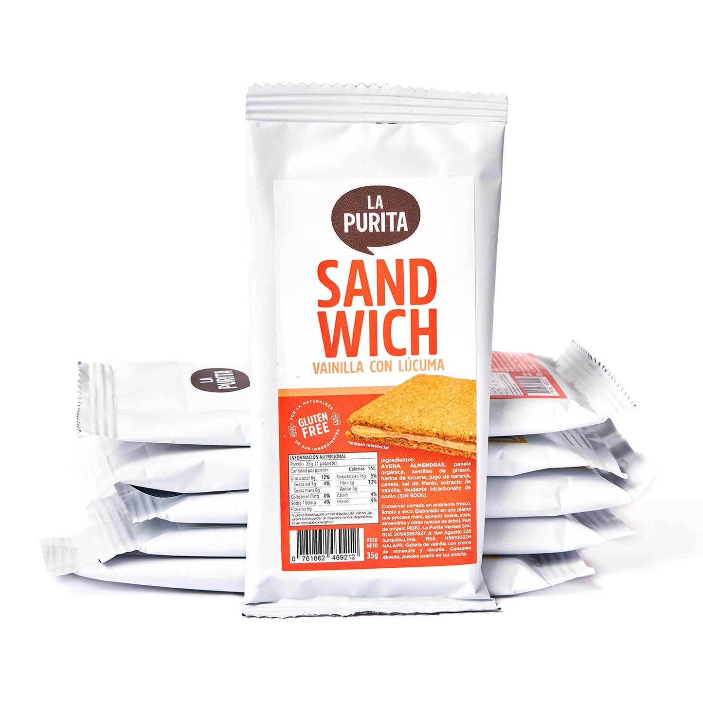 Sandwich Cookies- Nut Butter Filled With Vanilla, Lucuma Cream And Gluten-Free (6 PACK)