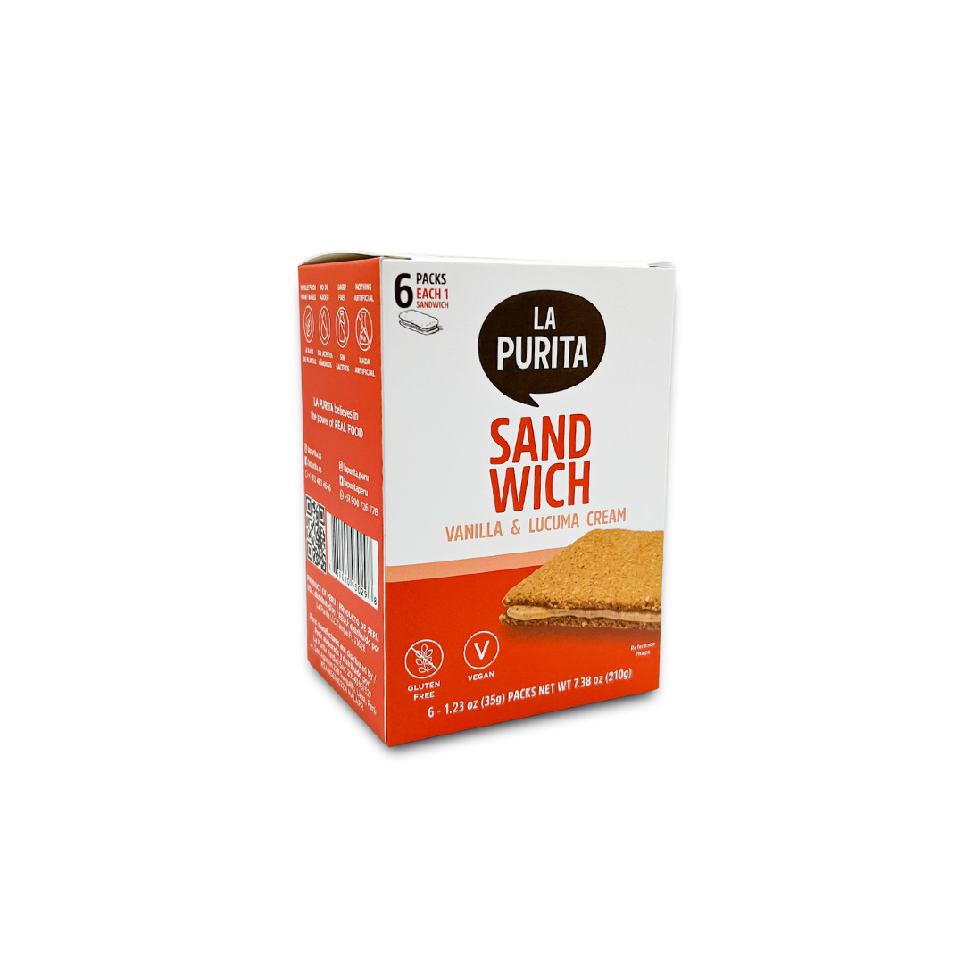Sandwich Cookies- Nut Butter Filled With Vanilla, Lucuma Cream And Gluten-Free (6 PACK)