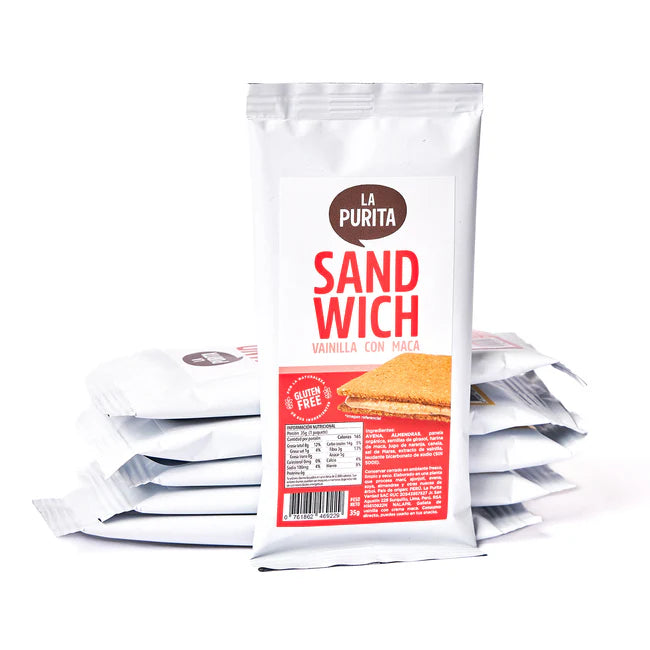 Sandwich Cookies- Nut Butter filled With Vanilla, Maca Cream, And Gluten-Free (6 PACK)
